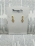 Lightweight Hollowed Cross Earrings