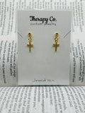 Faith Earrings with Rhinestones